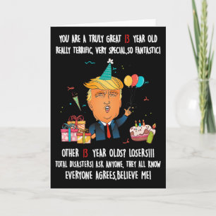 Donald Trump Präsident Lustig 13. Geburtstag Trump Karte