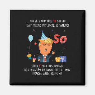 Donald Trump Präsident Lustiger 50. Geburtstag Tru Magnet