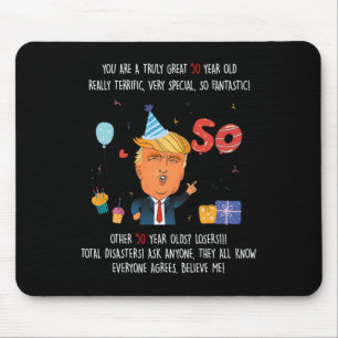Donald Trump Präsident Lustiger 50. Geburtstag Tru Mousepad