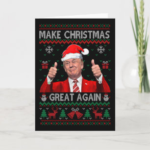 Donald Trump Präsident Macht Weihnachten wieder gr Karte