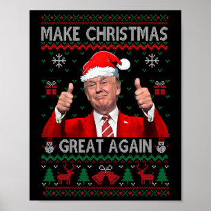 Donald Trump Präsident macht Weihnachten wieder gr Poster