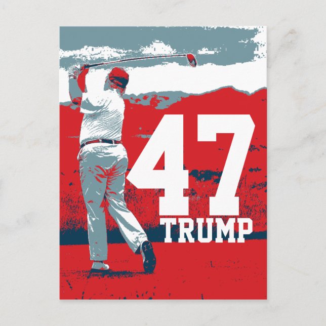 Donald Trump Präsident Postkarte (Vorderseite)