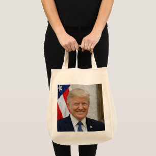 Donald Trump Präsidentenportrait Tote Bag Tragetasche