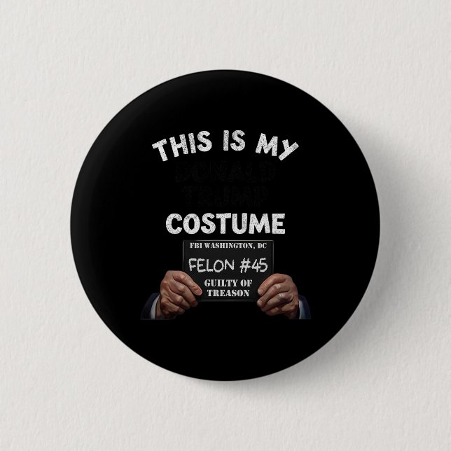 Donald Trump Prison Halloween Costume  Button (Vorderseite)