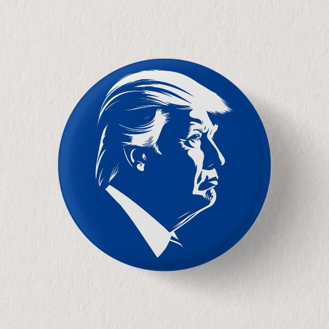 Donald Trump-Profilporträt Button (Vorderseite)