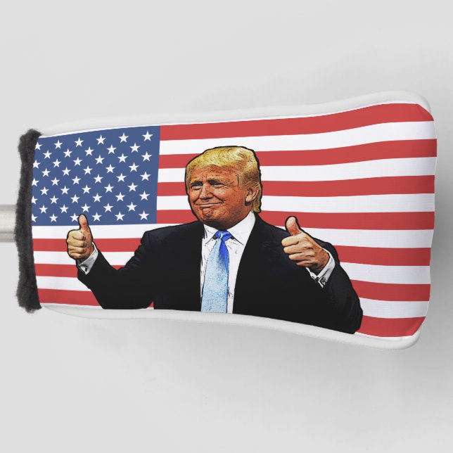 DONALD-TRUMP-PUTTER-GOLFKOPF GOLF HEADCOVER (Vorderseite)
