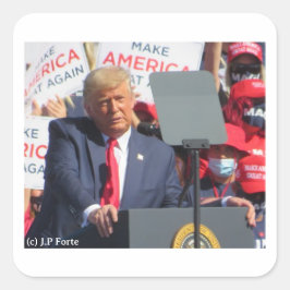 Donald Trump Quadratischer Aufkleber