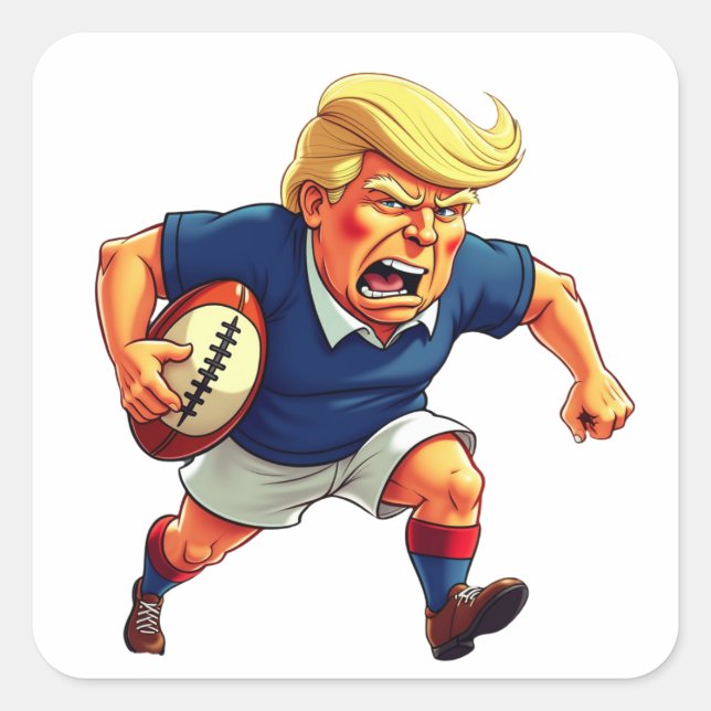 Donald Trump Quadratischer Aufkleber (Vorderseite)