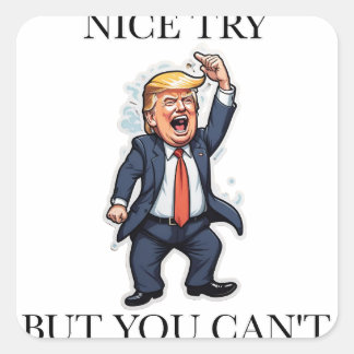 Donald Trump Quadratischer Aufkleber