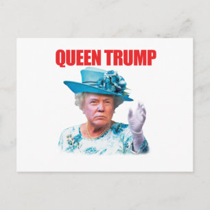 Donald Trump Queen Trump Postcard Postkarte