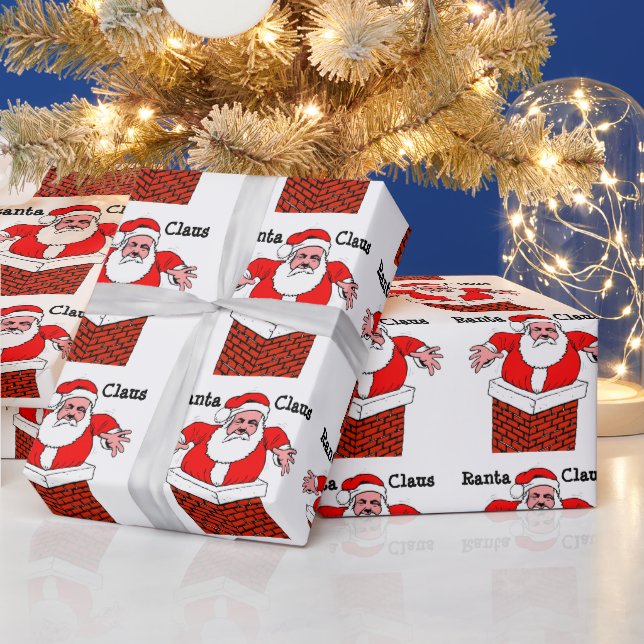 Donald Trump Ranta Claus Wrapping Paper Geschenkpapier (Feiertage)