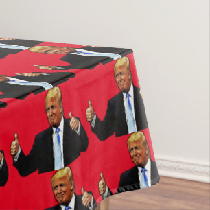 DONALD TRUMP red TABLECLOTH Tischdecke