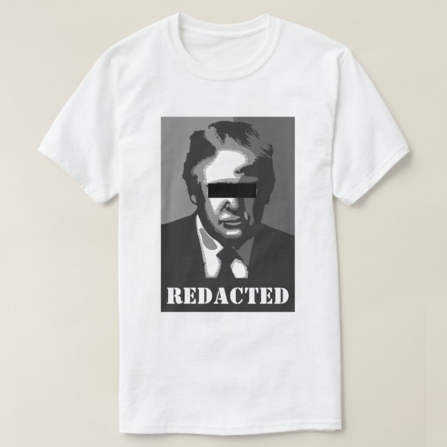 Donald Trump Redigiert T-Shirt (Design vorne)