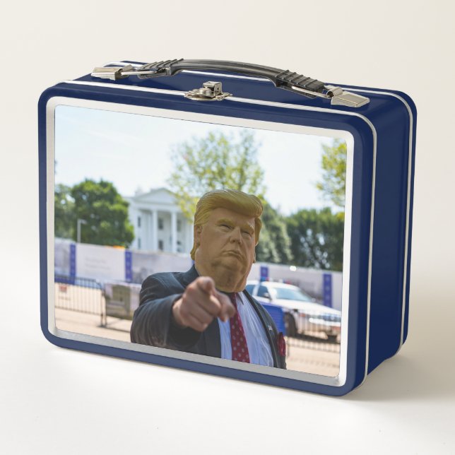 DONALD TRUMP RETRO METAL LUNCHBOX (Vorderseite)
