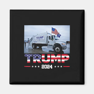 Donald Trump Rides Garbage Truck - Garbage Truck T Magnet