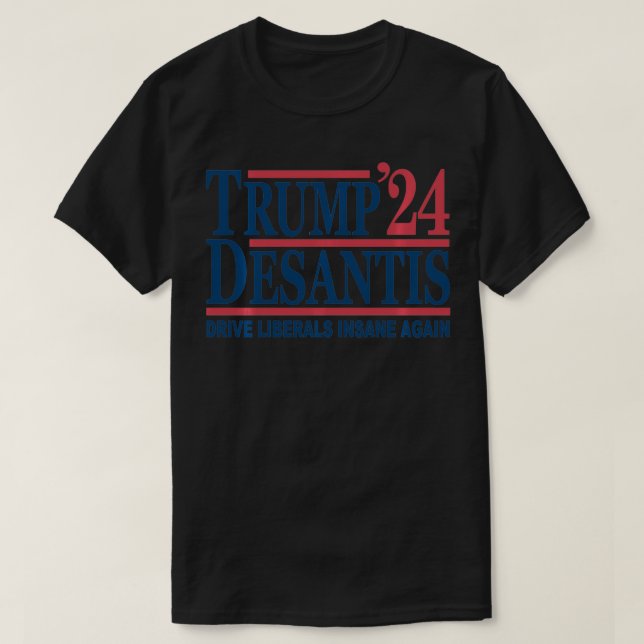 Donald Trump Ron DeSantis 2024  T-Shirt (Design vorne)