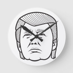 donald trump runde wanduhr