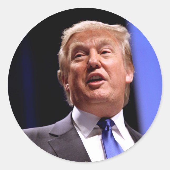 Donald Trump Runder Aufkleber (Vorderseite)