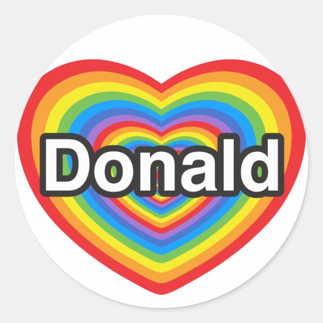Donald Trump Runder Aufkleber (Vorderseite)
