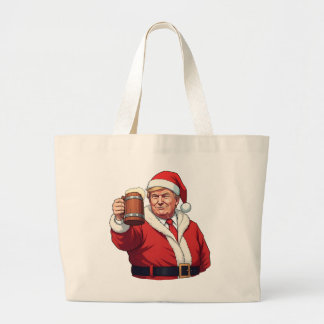 Donald Trump Santa Claus Frohe Weihnachten Jumbo Stoffbeutel