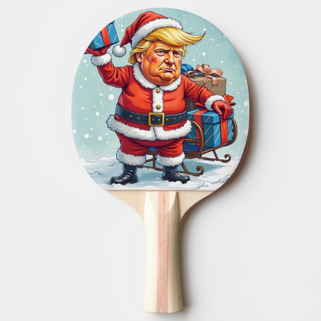 Donald Trump Santa Claus Tischtennis Schläger (Vorderseite)