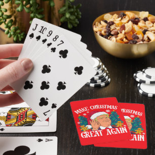 Donald Trump Santa   Weihnachten wieder großartig  Spielkarten