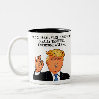 Donald Trump - schrecklicher Zweifarbige Tasse