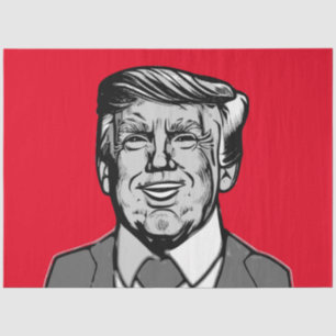 DONALD TRUMP SEIDENPAPIER