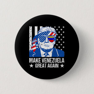 Donald Trump Shirt Lustig Trump Macht Venezuela wi Button