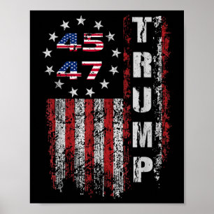 Donald Trump Shirt Trump Merchandise 45 47 Trump 2 Poster