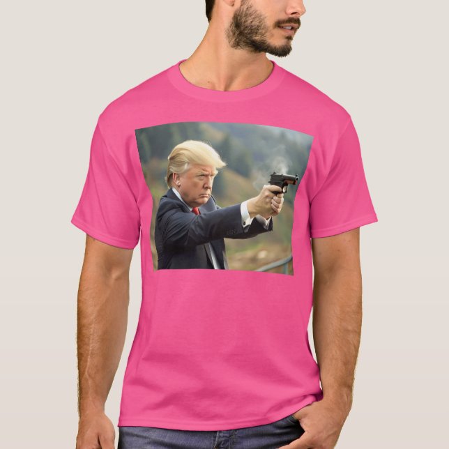 Donald Trump Shooting Enemys T-Shirt (Vorderseite)