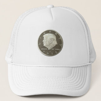 Donald Trump Silver Eagle-Münze Truckerkappe