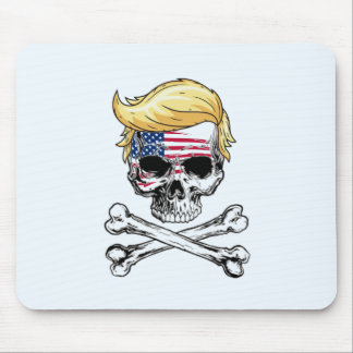 Donald Trump Skull und Crossbones Mousepad