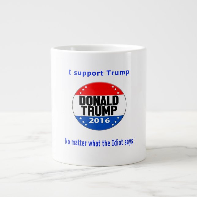 Donald Trump-Spaß Jumbo-Tasse (Vorderseite)