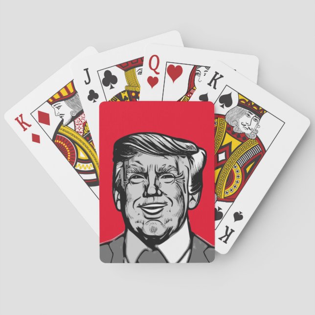 DONALD TRUMP SPIELKARTEN (Rückseite)