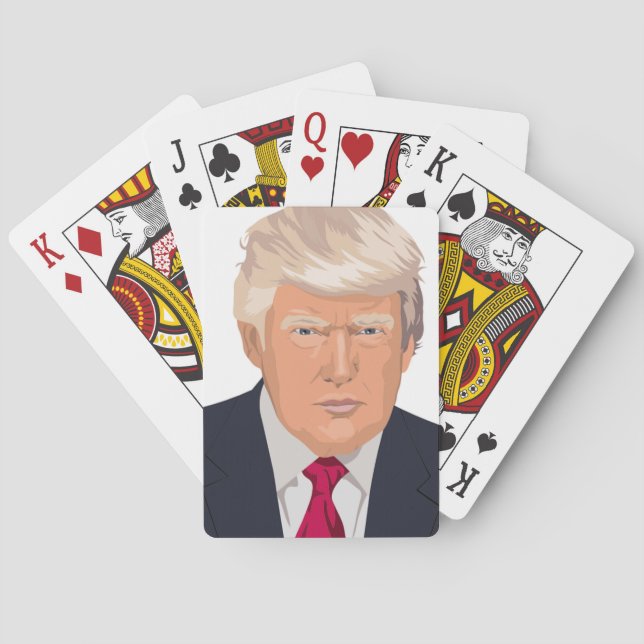 DONALD TRUMP SPIELKARTEN (Rückseite)