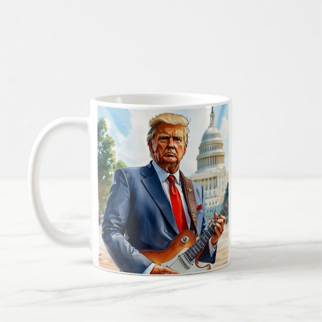Donald Trump spielt Gitarre-US-Hauptstadt Kaffeetasse (Links)