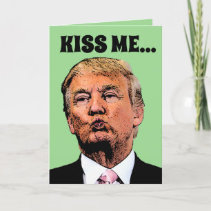 DONALD TRUMP ST. PATRICK'S DAFUNNY GREETING CARD KARTE