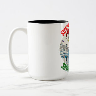 DONALD TRUMP - STAHLKRISTMAS, RETTEND AMERIKA ZWEIFARBIGE TASSE