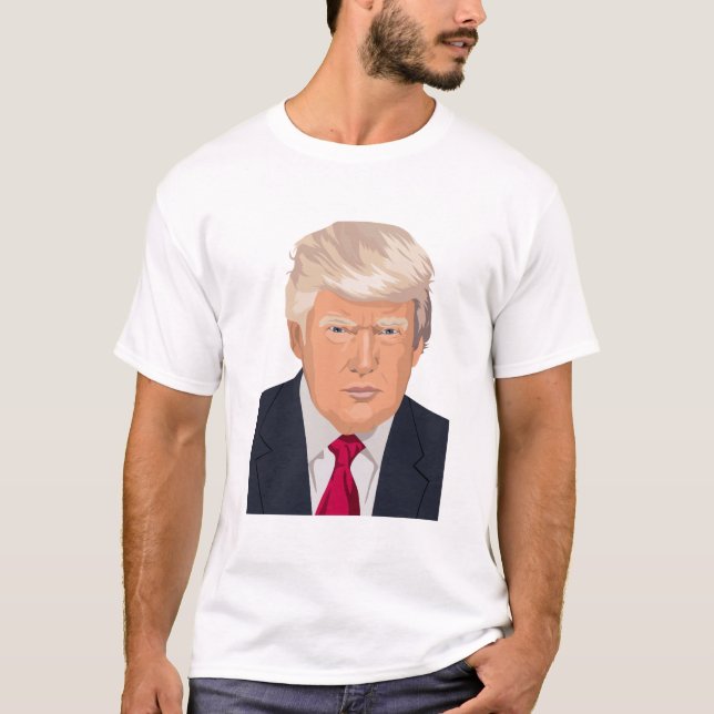 Donald Trump stellen gegenüber T-Shirt (Vorderseite)