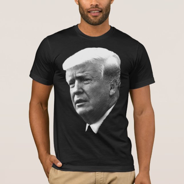 Donald Trump stellen Porträt gegenüber T-Shirt (Vorderseite)