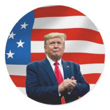 Donald Trump Sticker Wahl 2024 MAGA Flag
