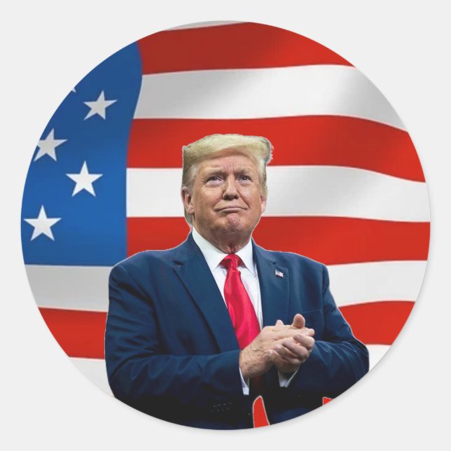 Donald Trump Sticker Wahl 2024 MAGA Flag (Vorderseite)
