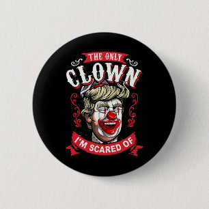 Donald Trump T Shirt Funny Clown Resist Männer Fra Button