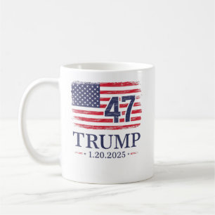Donald Trump: Tag der Amtseinführung 2025 47. US-F Kaffeetasse