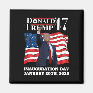 Donald Trump Tag der Amtseinführung 2025 Victo Magnet