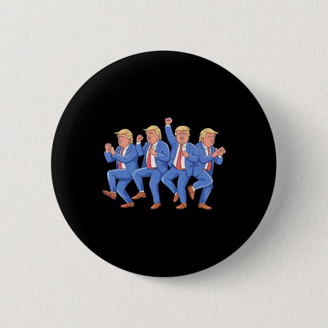 Donald Trump tanzt am 4. Juli Trump 2025 Button (Vorderseite)