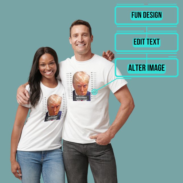 Donald Trump-Tasse schießt ihm die Farbe nach oben T-Shirt (Commemorate this unprecedented occasion.)