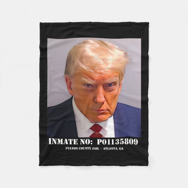 Donald Trump Tasse Shot Fleecedecke (Vorderseite)