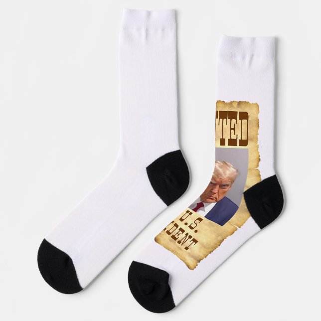 DONALD TRUMP TASSE SHOT GEWOLLT FÜR US-PRÄSIDENT 2 SOCKEN (Linkes Detail)